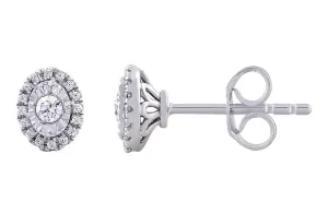 0.20ct Diamond Stud Earrings In 9Ct White Gold