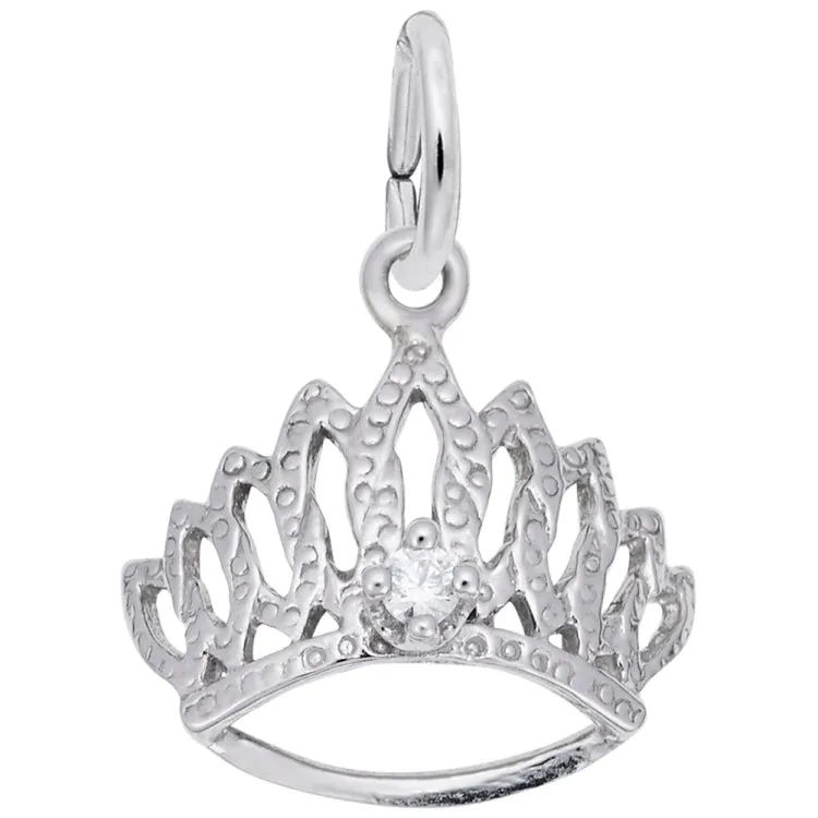 14 KT TIARA W/BIRTHSTONE-APR