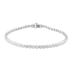 1.4ct Diamond Bracelet In 9Ct White Gold
