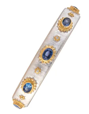 18k Yellow and White Gold, Sapphire and Diamond Bracelet