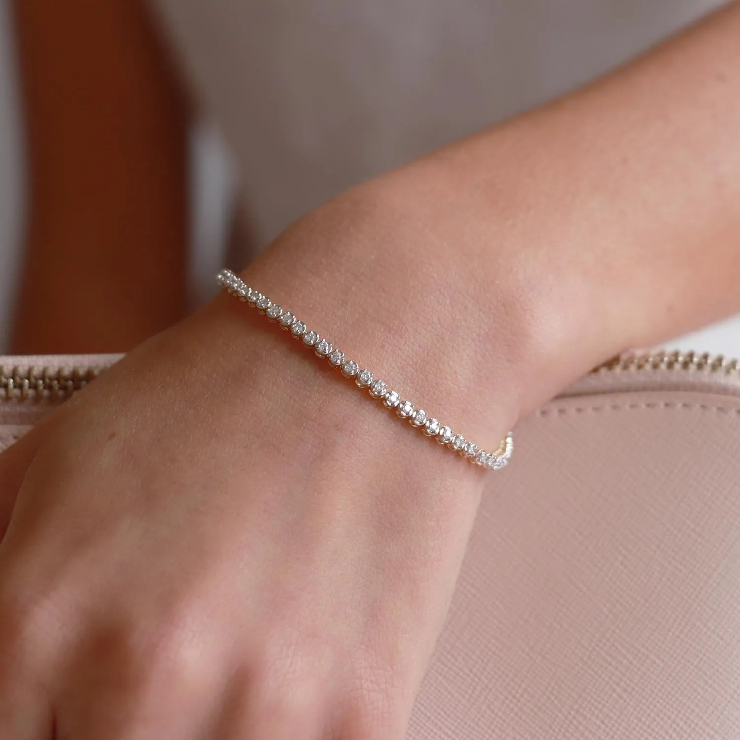 1ct Diamond Bracelet In 9Ct Yellow Gold