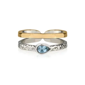 Aura Magic Midi / Toe Ring - Blue Topaz