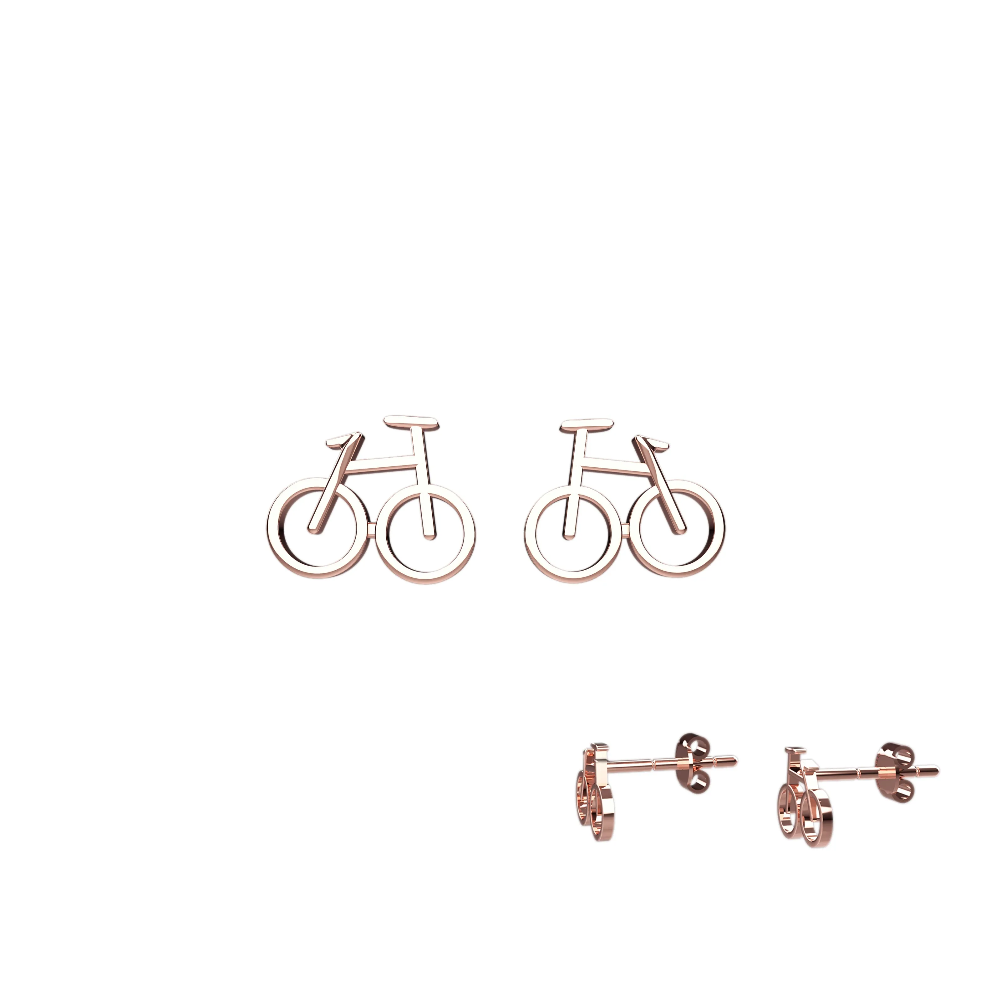 Bicycle Style Stud Ear piercing