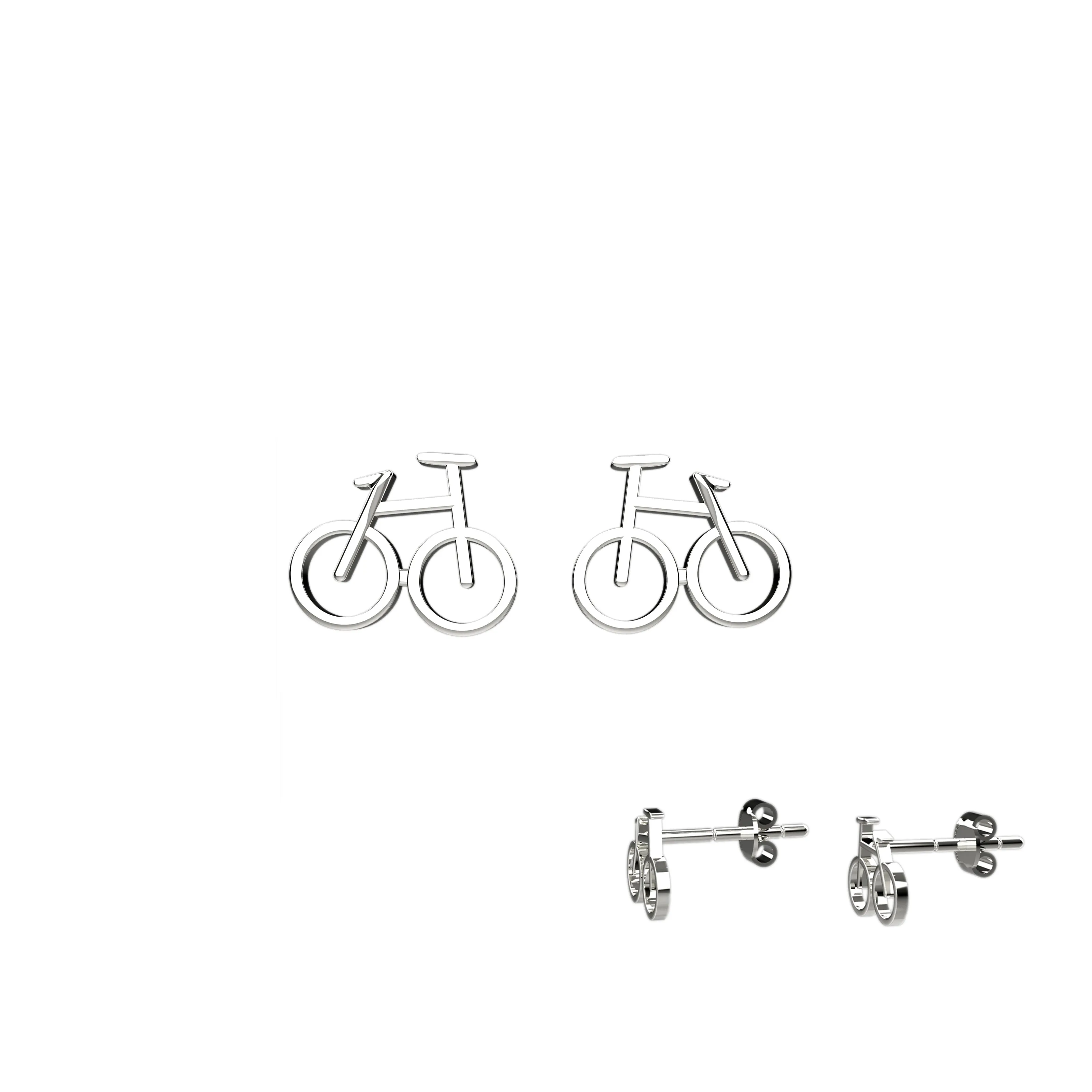 Bicycle Style Stud Ear piercing