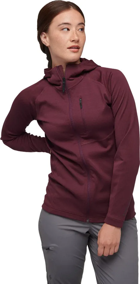 Black Diamond Women&#x27;s Coefficient Fleece Hoody Blackberry | Buy Black Diamond Women&#x27;s Coefficient Fleece Hoody Blackberry here | Outnorth