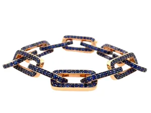 Blue Sapphire Link Bracelet