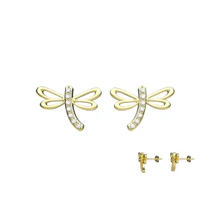 Dragonfly Stud Ear Piercing