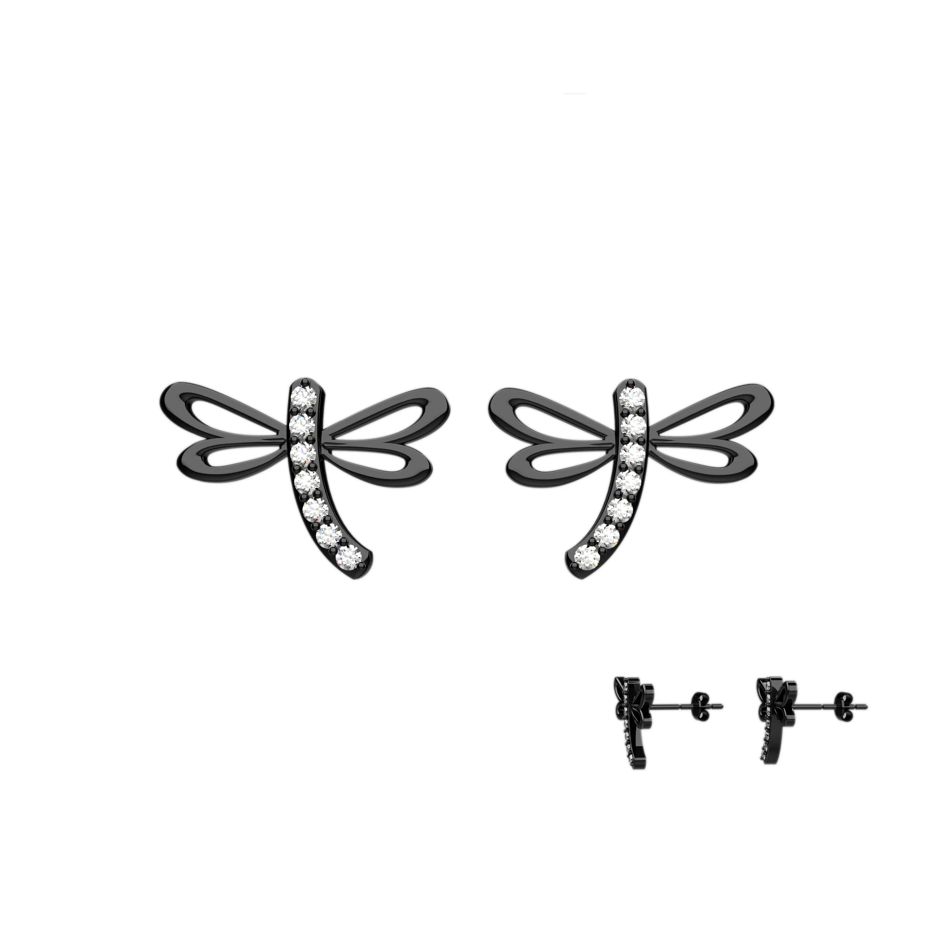 Dragonfly Stud Ear Piercing