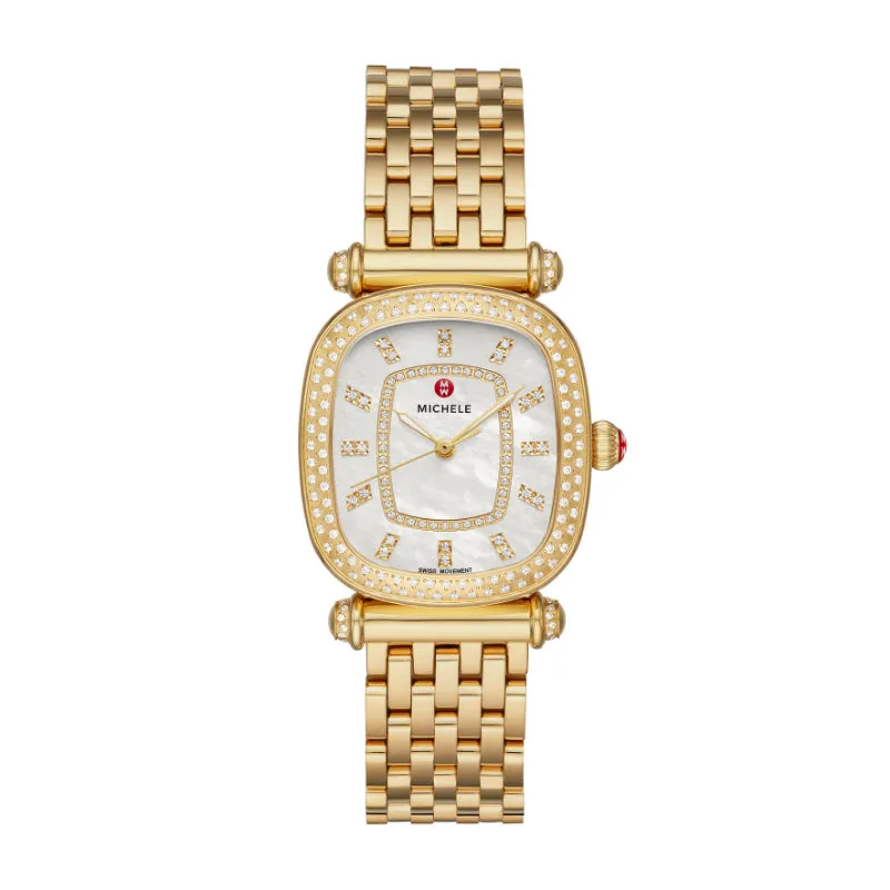 Michele Caber Isle Two-Tone 18k Gold Diamond Watch With 208 Hand-Set Diamonds