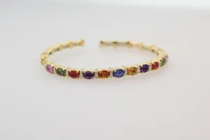 Multi-colored bangle bracelet (SKU B020)