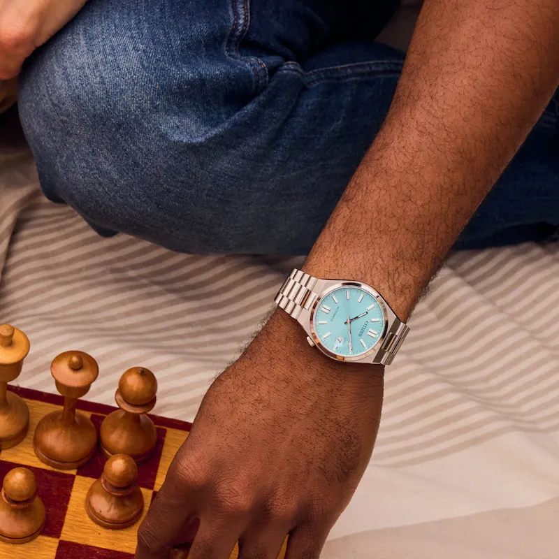 Tsuyosa Light Blue 37MM Watch